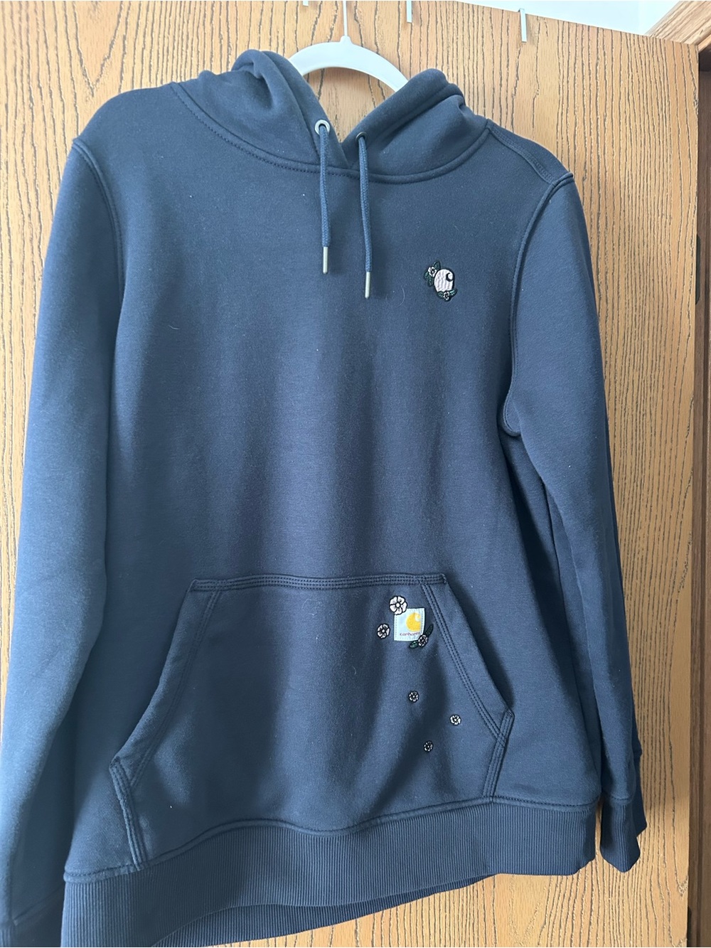 Flower Embroidered Carhartt Hoodie